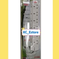 BRITZ ELECTRICAL ACCESSORIES 6 GANG EXTENSION SOCKET 3 METRES