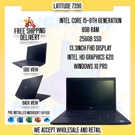 (USED) LAPTOP LATITUDE 7390 I5-8TH GEN 8GB RAM/256GB SSD / 2ND HAND LAPTOP LOW PRICE / 2ND HAND LAPTOP ORIGINAL / 2ND HAND LAPTOP ON SALE