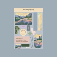 secret garden sticker set