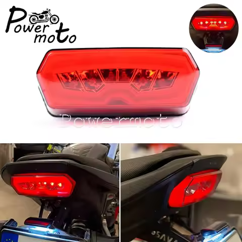 For Honda CB650F CBR650F 2014-2015 CTX700N 2013-2015 MSX Grom 125 2013-2016 Motorbike Red Integrated