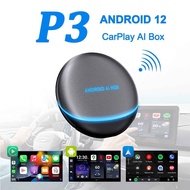 P3 CarPlay AI Box Wireless CarPlay Android Auto for Netflix YouTube mini HDMI IPTV Android 12 Car Accessories for Skoda Ford vw