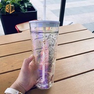 Starbucks Cup Glass Cup Straw Cup Large Capacity Ins Starbucks Tumbler 591ml