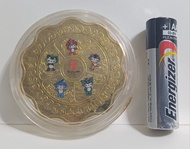 2008年 北京奧運會 花形福娃鍍金紀念章 (全部貨品不議價改交收地點/不設郵寄及順豐/交收時間可看交易方式/發問即入黑名單)