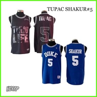 ➞ ♨ Duke 5 Tupac Shakur Iconic Basketball Jersey
