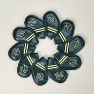 Universal Soft Bucket Hat Irons Headcover 4-9PASX 10pcs (Dark Green) PU Leather Taylormade Qi35 Ping