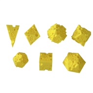 Game 7 Pieces Cheese 3D Printed Fun Prop for Decision Making Math Learning Tabletop Classroom Travel