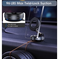 [SG]Vacuum Magnetic Car Phone Holder 96LBS Ultra Suction Cup 360 Reinforced Mount for Car Gym Mirror