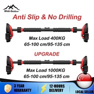 SG STOCK Pull Up Bars 1000KG Adjustable Door Pull Up Bar No Drilling Anti Slip Home Gym Fitness