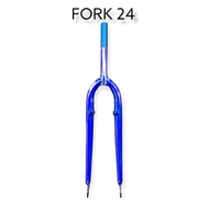 FORK SEPEDA 24 INCH FEDERAL GARPU V BRAKE STANDAR 22.2 MERAH HITAM BIRU UKURAN 24"