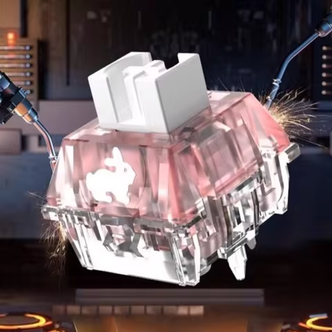 TTC RGB Rabbit Switch Silent Keyboard Switches 42g Linear Mechanical Keyboard Mute Switch Fast Speed