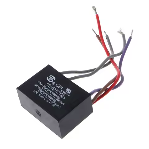 CBB61 Electrical Power Relay Connecting Capacitor 4.5uf+6uf+5uf 250V 5 Wire