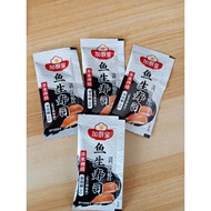 SACHIMI SOY SAUCE SACHET 6GRAMS BY 10'S DATE STAMP IS PRODUCTION DATE OCT. 08,2026