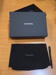 Chanel 香奈兒 小香 小包 woc 長夾 防塵套+包裝盒組 正品 名牌精品專櫃配件 紙盒 防塵袋