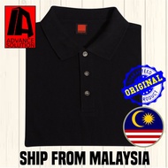 Black Polo Collar T-Shirt Plain Unisex HC01 Oren Sport Baju Hitam Kolar Oren Sport Men/Women/Ladies