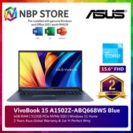 Asus VivoBook 15 A1502Z-ABQ668WS 15.6'' FHD Laptop Quiet Blue