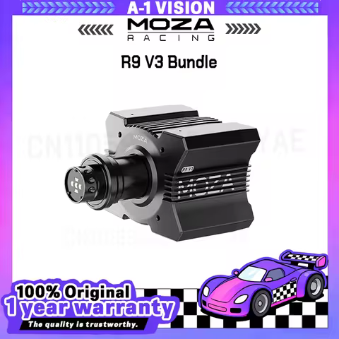 MOZA Racing R9 V3 Wheel Base Various Suit Combinations With Steering Wheel Ultra-Smooth, Highly Deta