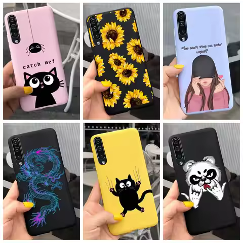 For Samsung Galaxy A50 A70 2019 Case Cover Soft Silicone Cute Painted Protector Shell For Samsung A7