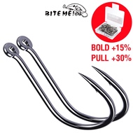 AKAKUMA Mata Kail Pancing 100Pcs/Box High Carbon Steel Stainless Barbed Fishing Hooks Durable Head