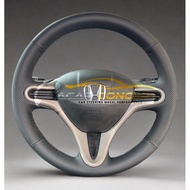 Honda City GM2 Jazz GE8 BR-V Stream Insight | Nappa-Soft Leather | DIY Steering Wheel Cover | Custom