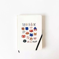 CRABIT City Cat A5 Notebook - Grid Grid, notes, Bullet Journal, unique gift