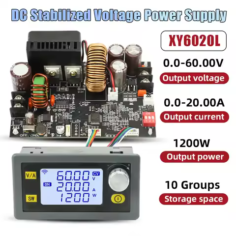 XY6020L CNC Voltage Regulator Power Supply DC Adjustable Stabilized Constant Voltage Constant Curren