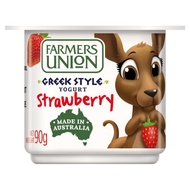 Farmers Union Greek Style  All Natural Strawberry Yogurt made in Australia 90g