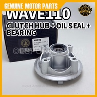 HONDA WAVE110 CLUTCH HUB + OIL SEAL + BEARING WAVE 110 W110 SPROCKET HUB SPOKET