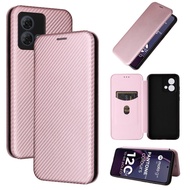 Ready to ship Carbon Fiber Texture Flip Leather Phone Case For Motorola Moto G84 5G/Motorola Moto G5