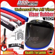 Visor Rubber Getah Helmet Universal MS88 BOGO MHR MAGNUM BIKKO SGV99 SGV 99 Half Helmet 60CM Getah V
