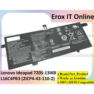 Lenovo Ideapad 720S-13IKB Series L16C4PB3 L16L4PB3 L16M4PB3 (2ICP4-43-110-2) Laptop Battery
