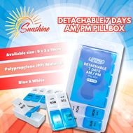 Lifepro / Grace Care Detachable 7 Days AM/PM / Detachable 7 Days / One Week / AM/PM / 7 Days Pill Bo