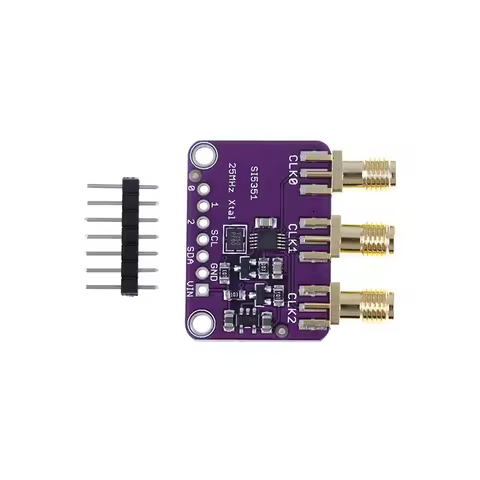 DC 3V-5V 5351 Si5351A Si5351 I2C Clock Generator Breakout Board Module Signal Generator Clock 8KHz-1