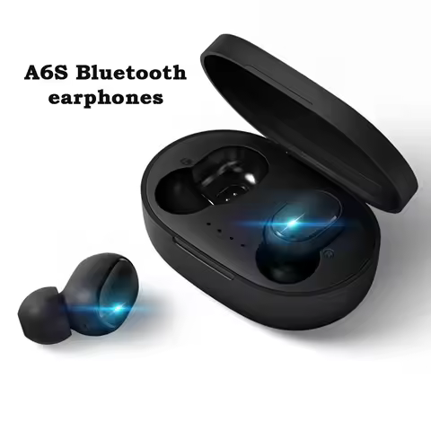 A6S Fone TWS Wireless Bluetooth Headset with Mic Earbuds for Xiaomi Noice Cancelling Earphone Blueto