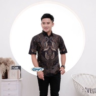 KEMEJA Men's Batik Shirt Short Sleeve Tops For Boys