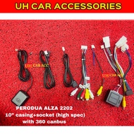 PERODUA ALZA 2022 2023 2024 10INCH ANDROID PLAYER WITH CASING SOCKET