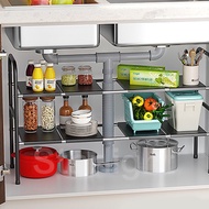 Rak Panci Bawah Wastafel Rak Kolong Kitchen Set Rak Penyimpanan Dapur Serbaguna Rak Bawah Sinki Stai