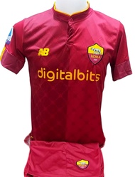 เสื้อฟุตบอลกีฬาผู้ใหญ่ ทีมสโมสรฟุตบอลทีมอาร์เอส โรม่า / RS Roma United) (ชุดเย้า/เยือน) ฤดูกาล 2022/2023 ปีล่าสุด ราคาถูก