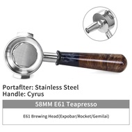 AliKisscafe Coffee Portafilter 58mm For E61 Gaggia Nuova Hibrew Breville 9series Cyrus Handle Espres