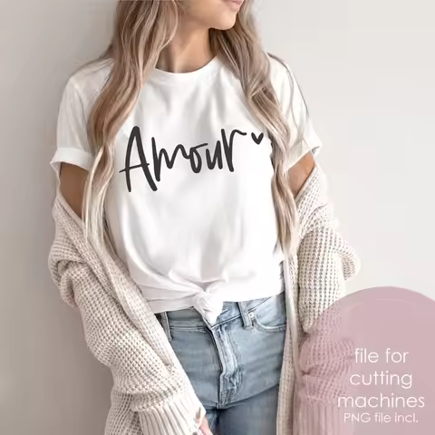 AMORE Letter Print Largesized Women's T-Shirt In Black Unisex Casual Slogan Summer Cotton Tee Drop S