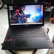 Laptop ASUS AMD FX RAM 8GB HDD 1TB bekas second