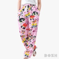 DOSH WOMEN LAY PANTS POWERPUFF GIRLS กางเกงเลผ้าไหมอิตาลี DPGWL1000-PI (XS-XL)