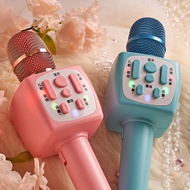 Children Small Microphone Cartoon Mike Audio Integrated Karaoke Baby Girl Singing Toy
