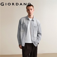 GIORDANO MEN Double pockets denim jacket 18075806