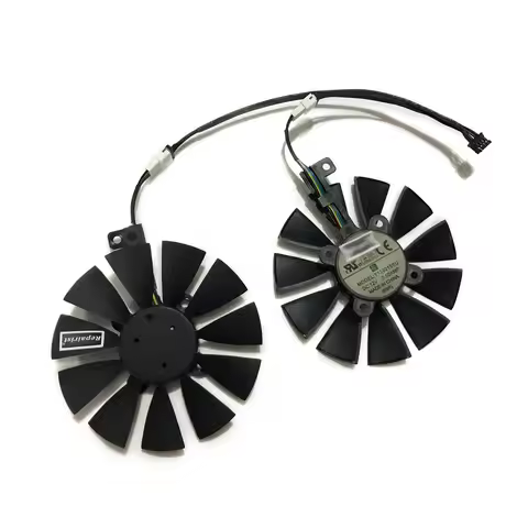 2pcs/Set,Video Cards Fan,T129215SU,VGA GPU Cooler,PLD09210S12HH,For Kllisre RX 580 8GB GDDR5 256Bit 
