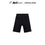 ARI ADEPT TEAM SHORTS - BLACK/SILVER กางเกงขาสั้น อาริ  ADEPT สีดำ