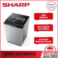 Sharp Washing Machine (20KG) Fuzzy Control Quick Wash Fully Auto Top Load Washer ESX2021 Washing Machine