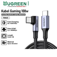 UGREEN - UGREEN USB CABLE C TO C 100W GAMING NYLON 1M