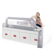 Baby Bedside Fence Portable Baby Baffle Travel Foldable Bedside Fence Free Installation Shock-resist