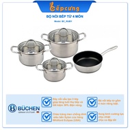 4 Piece Stainless Steel Induction Hob Set, With Non-Stick Pan, Induction Cooker, Pot Set Can Be Used For Induction Cookers.