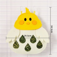 YOUYITIAOYU Rabbit Hay Bag Guinea Pigs Hay Feeding Bag Cartoon Hanging Food Storage Container Hay Ba